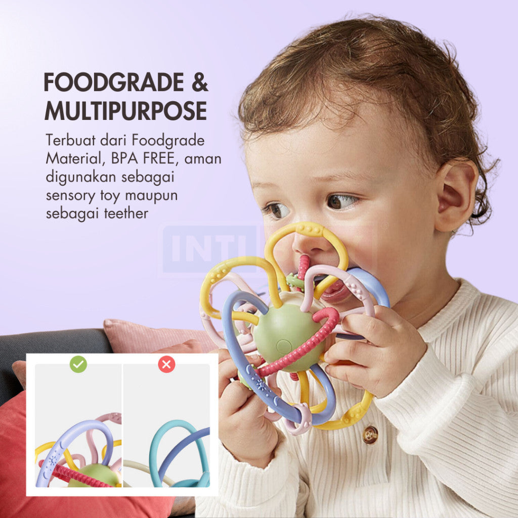 INTI BABY - Galaxy Sensory Toy - Teether - Rattle toys | Mainan Sensori Gigitan Bayi IB-6102