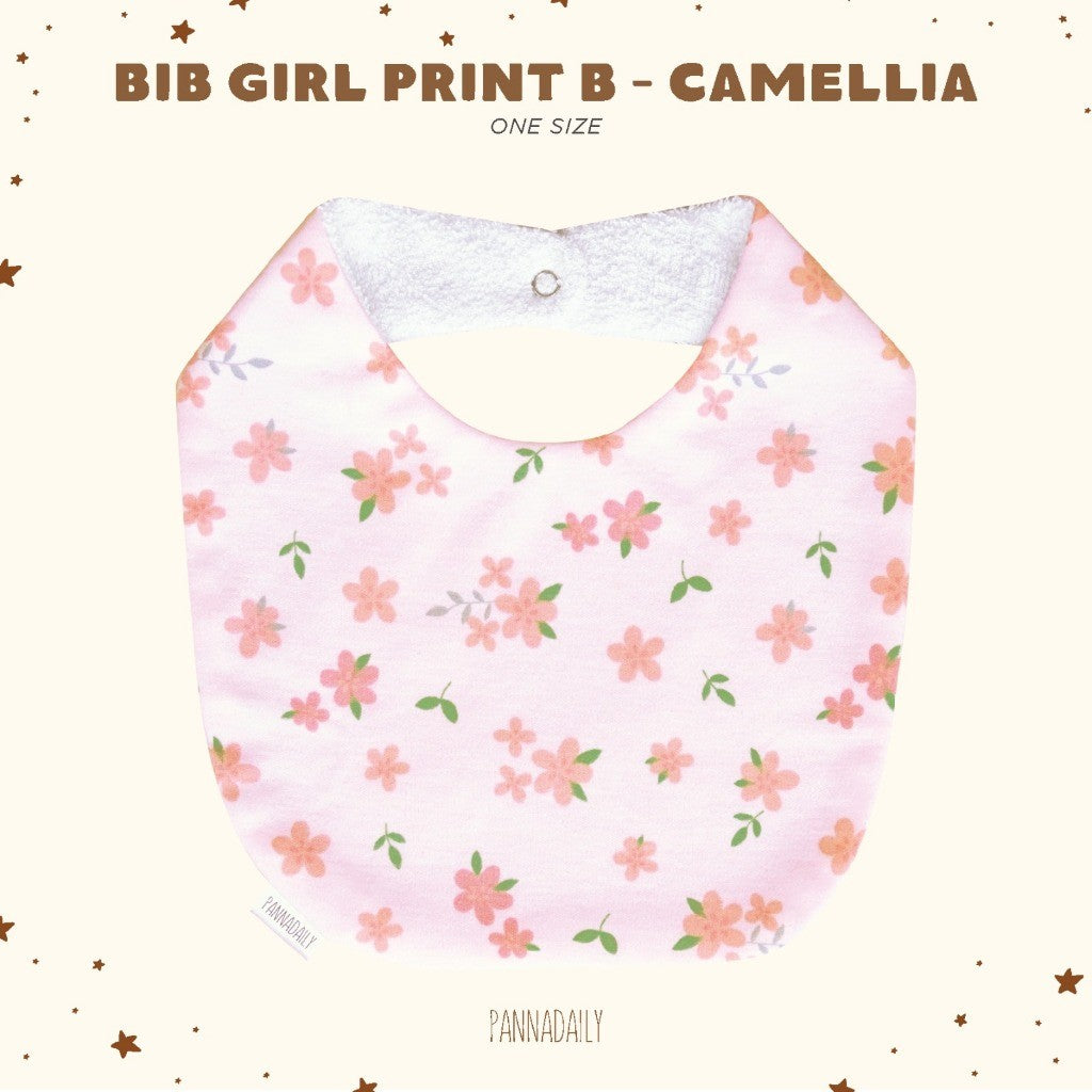 BOHOPANNA - PANNADAILY - PANNA DAILY - BABY & BAYI - BIB GIRL PRINT B - Slabber Bayi Perempuan