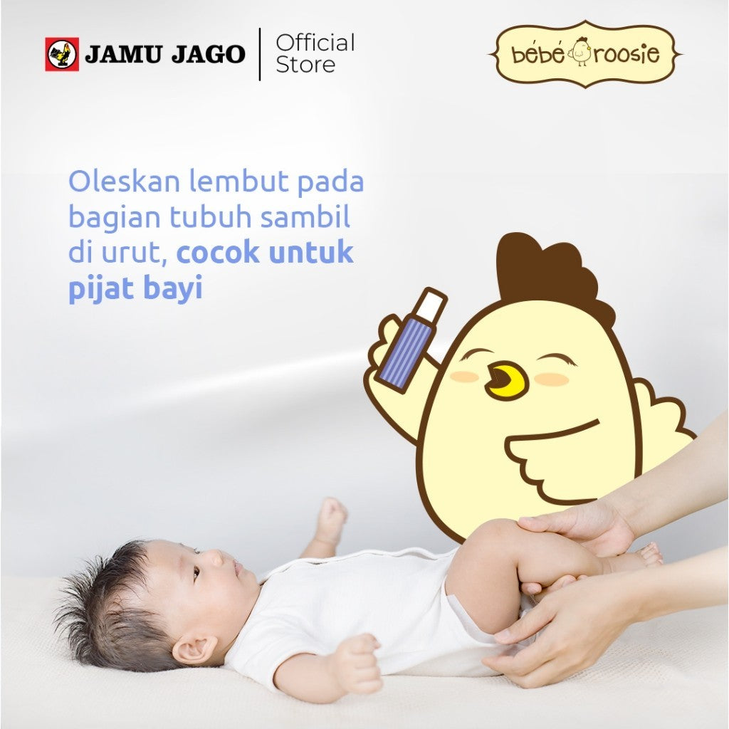 Minyak Telon Bebe Roosie dengan Lavender dan Olive Oil Spray