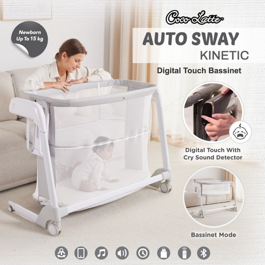 Cocolatte Auto Sway Kinetic / Box Cocolatte Side Bed / Swing Bassinet / Ayunan Bayi