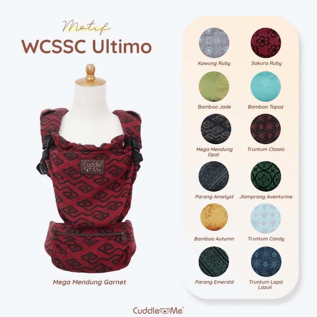 Gendongan Bayi - CUDDLEME WCSSC Ultimo Carrier Gendongan Kanguru Premium Untuk Baby New Born