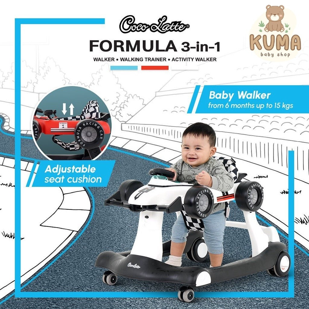 Alat bantu Jalan Baby Walker Cocolatte Formula 3 In 1 Walking Trainer Activity Walker