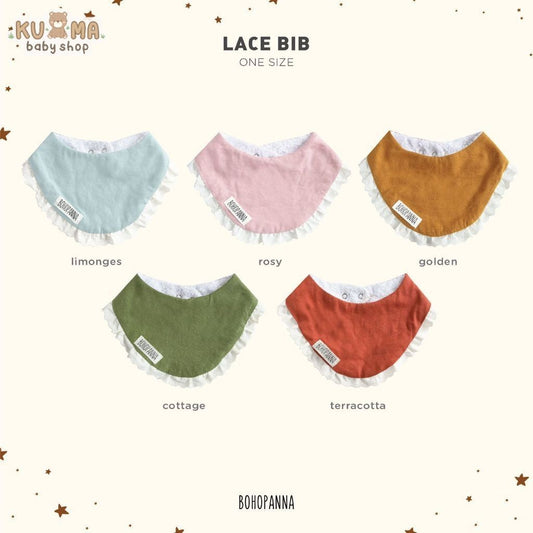 BOHOPANNA - LACE BIB - Slaber Bayi 2337