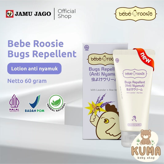 Bugs Repellent Bebe Roosie Cream Anti Nyamuk Bugs Cream Aroma Lavender