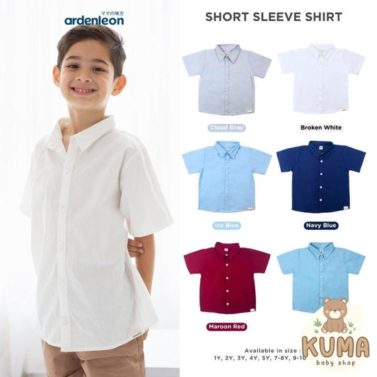 ARDENLEON Atasan Kemeja Anak Pendek Short Sleeves Shirt
