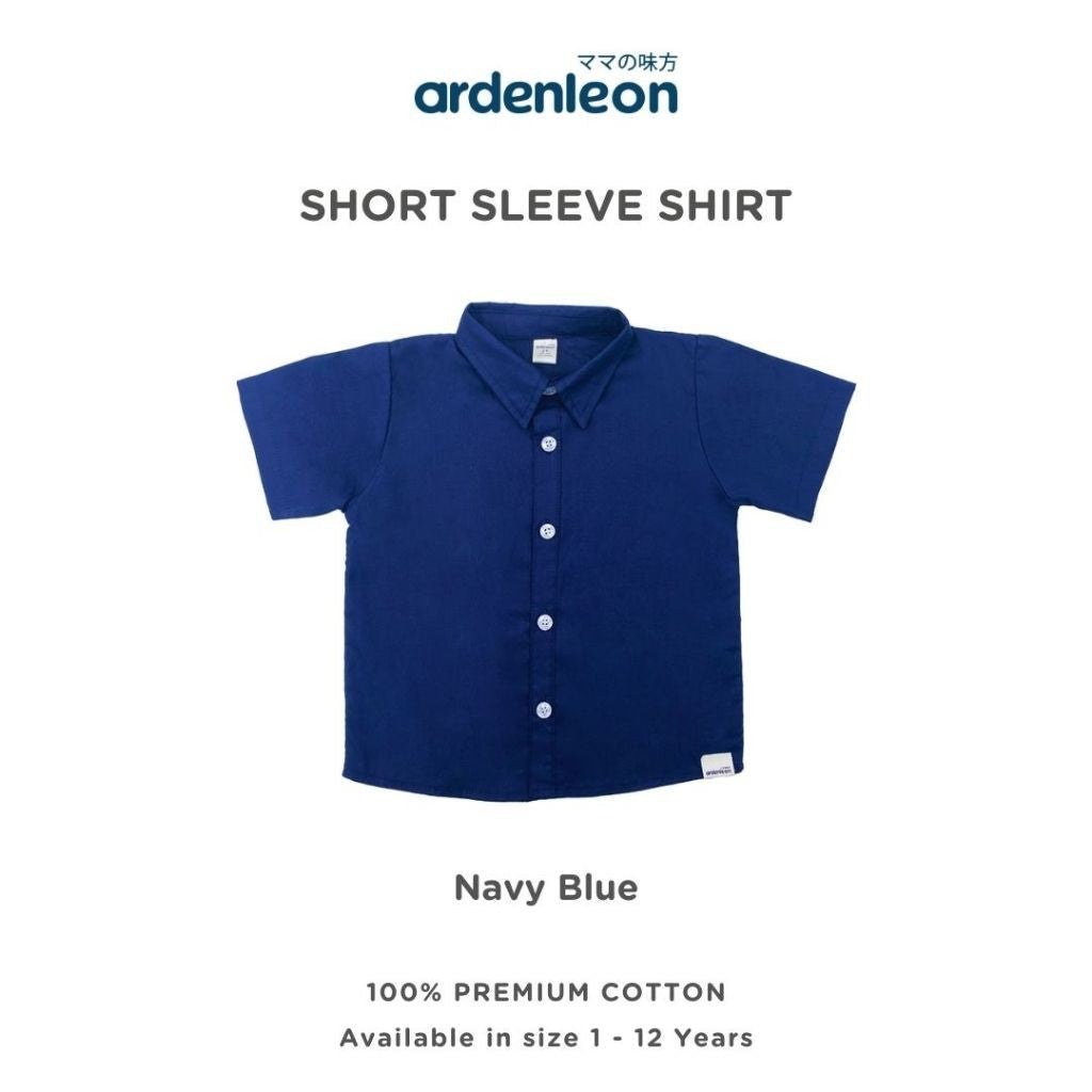 ARDENLEON Atasan Kemeja Anak Pendek Short Sleeves Shirt