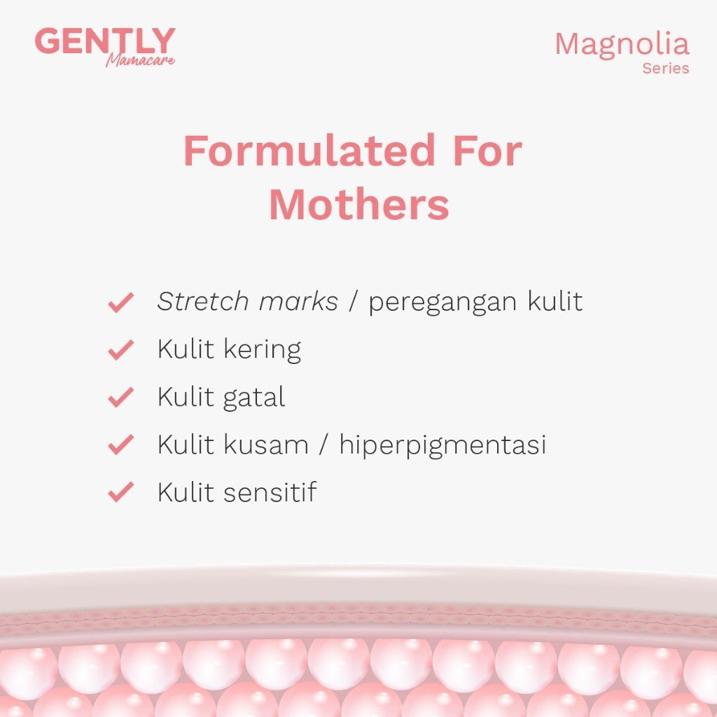 GENTLY Mamacare Intensive Stretch Marks Cream | Complex Hydrating Formula  5X Natural Soothing Agent | Skincare Ibu Hamil dan Menyusui Terdaftar BPOM | Cream untuk Menyamarkan Peregangan Kulit dan Membantu Melembapkan