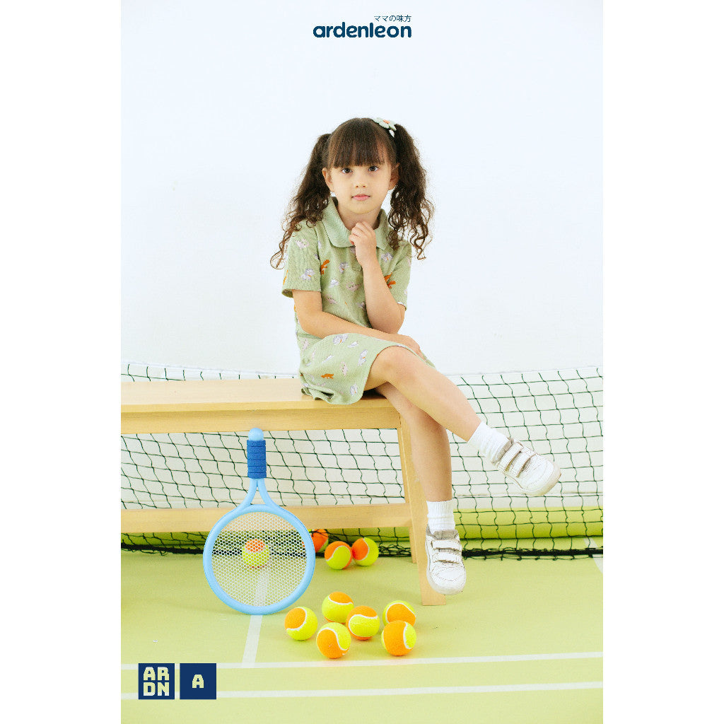 Ardenleon Dress Anak Perempuan Basic Polo Dress Print