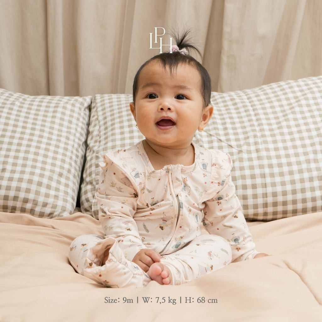 Little Palmerhaus - Tencel Girl Sleepsuit (Jumper Bayi Perempuan) 3.0