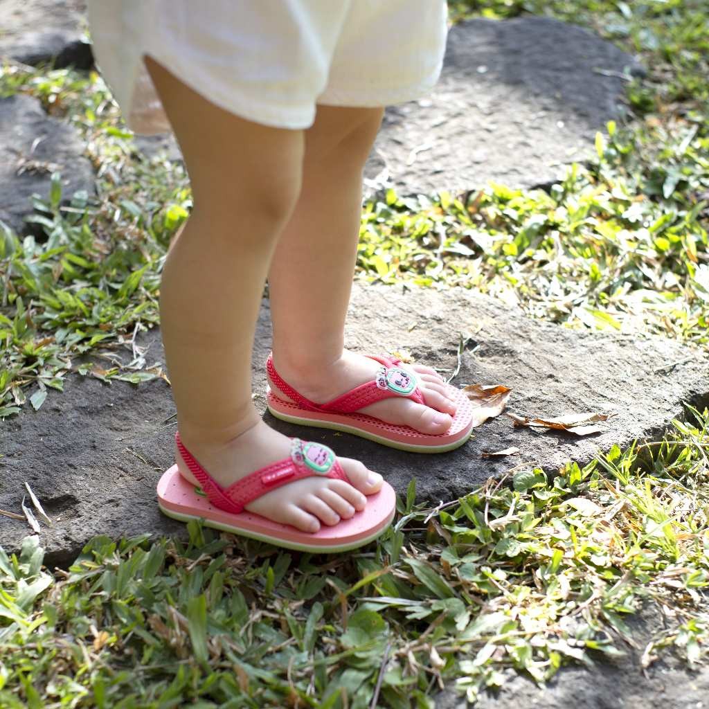 Zuma Baby Cocomelon 2 Red Green, Sandal Jepit Bayi Karet Tali Belakang, Merah Hijau