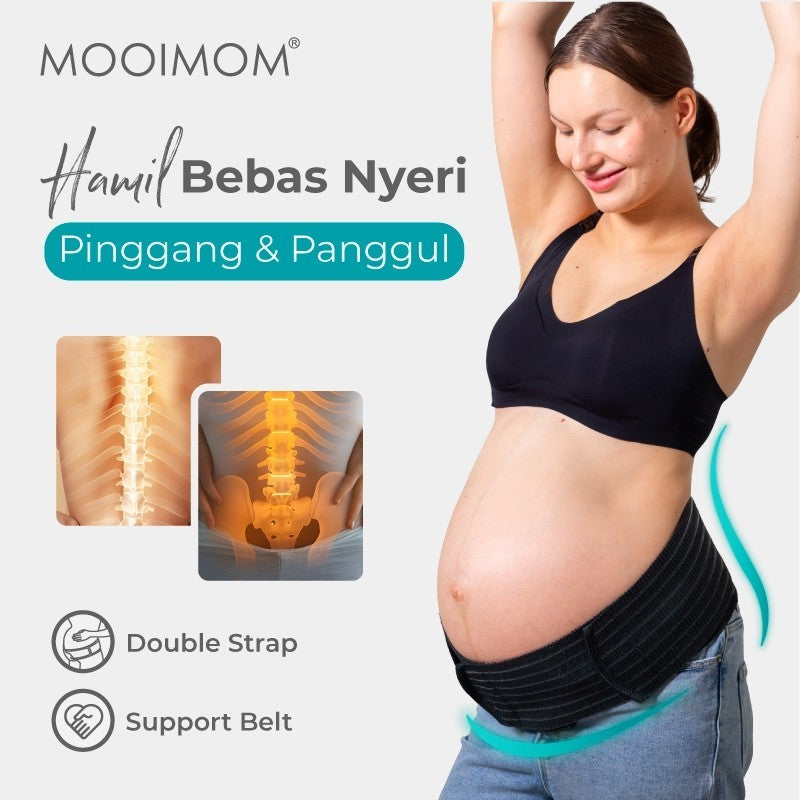Penyangga Perut Ibu Hamil - MOOIMOM Bamboo Maternity Support Belt Korset Hamil (Sabuk Hamil)