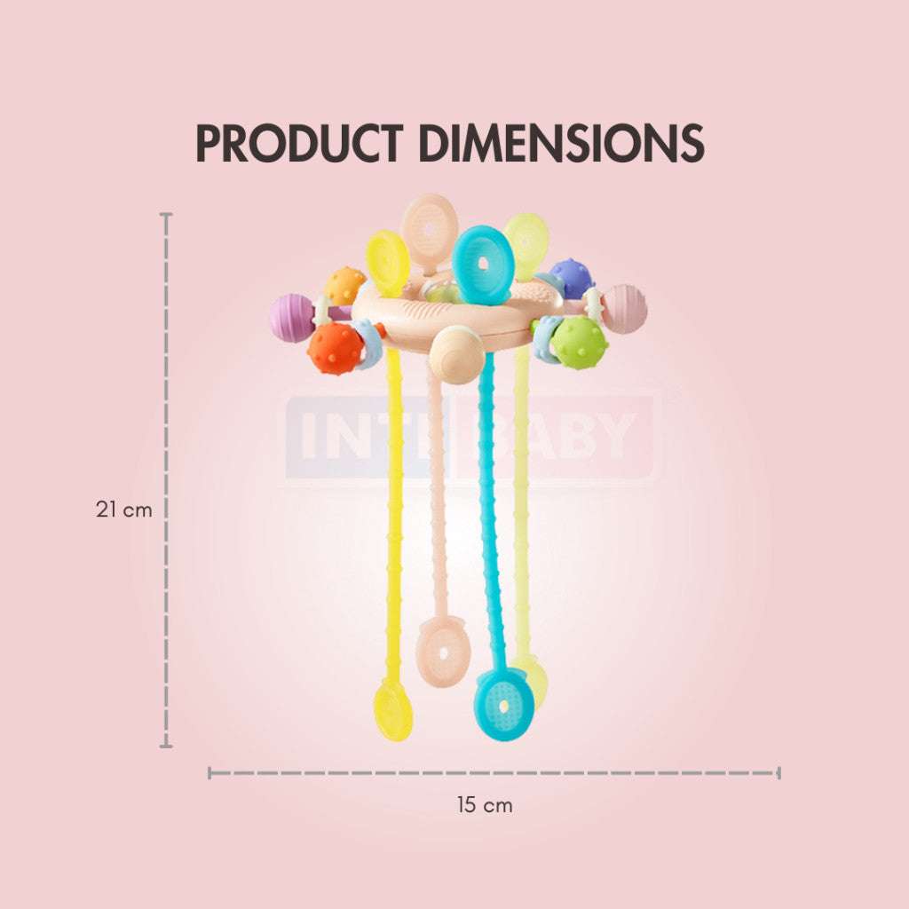 INTI BABY - Jellyfish Sensory Toy  - Rattle Toys - Teether - Mainan Edukasi Anak