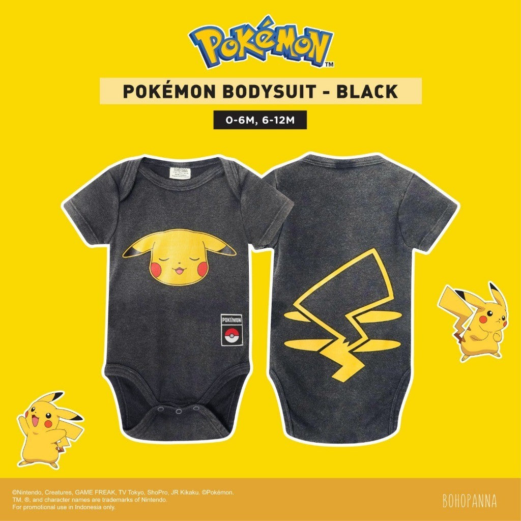 BOHOPANNA | POKÉMON - BODYSUIT - BODYSUIT WASHED - JUMPER ANAK