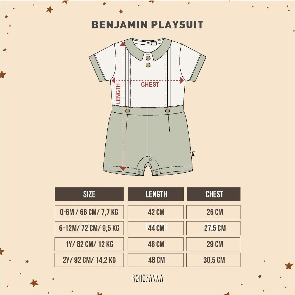 BOHOPANNA - BENJAMIN PLAYSUIT - Jumper Anak bp2481