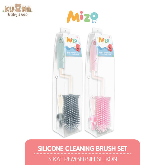 MIZO Silicone Bottle Nipple Straw Cleaning Brush Set Sikat Pencuci Botol