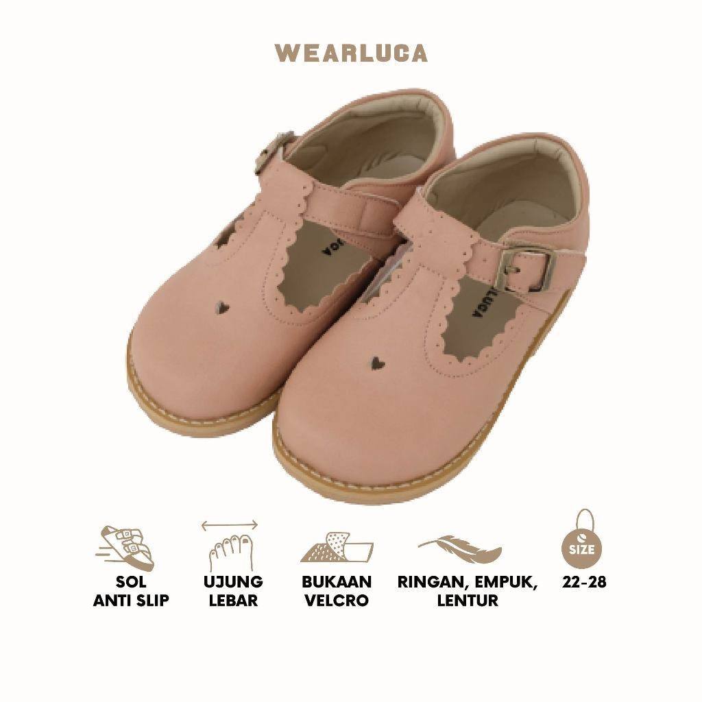 WEARLUCA Villia - Sepatu Anak Perempuan Anti Slip