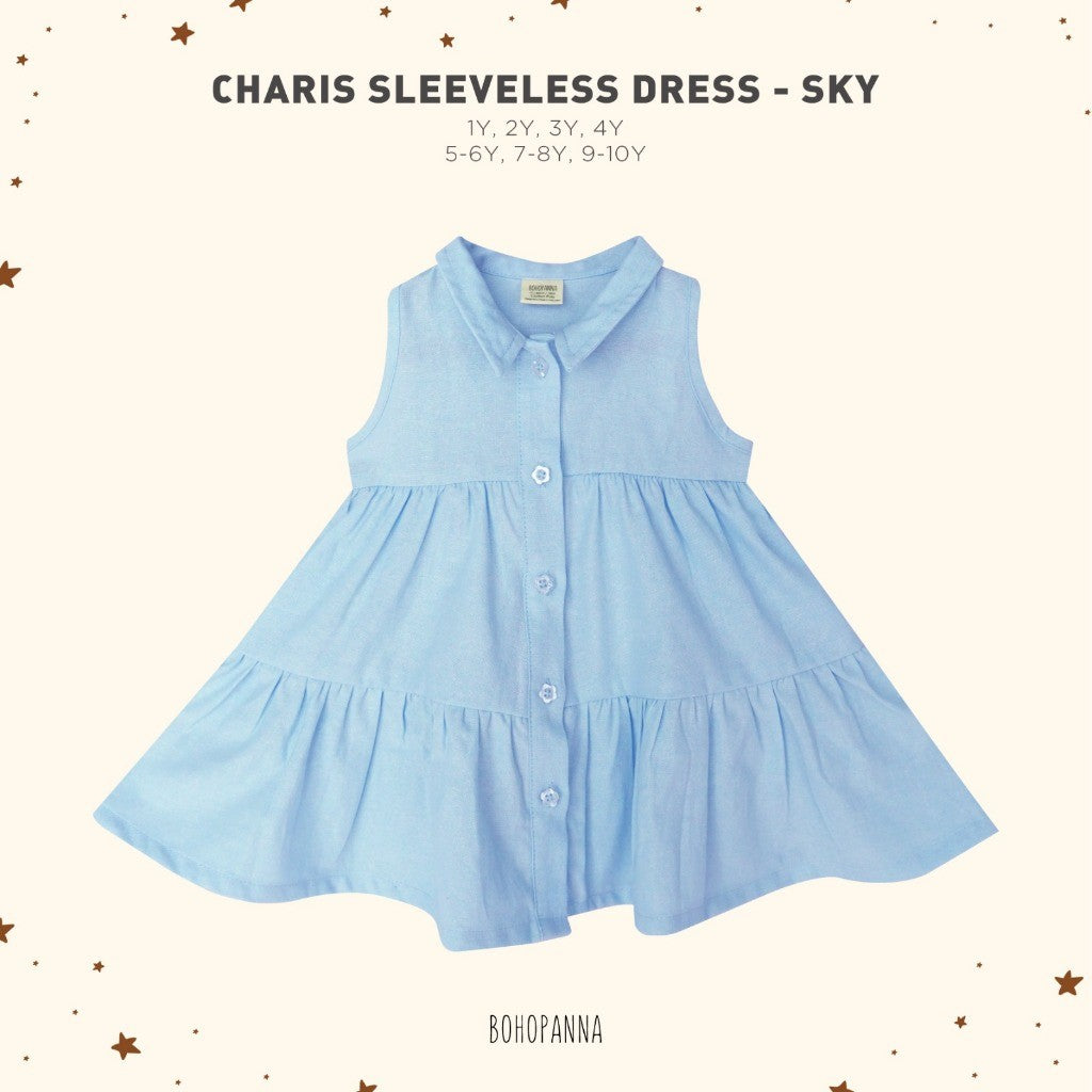 BOHOPANNA - CHARIS SLEEVELESS DRESS - DRESS ANAK PEREMPUAN