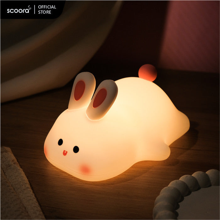 Scoora Raizin Lampu Tidur Silicone Tepuk Rechargeable