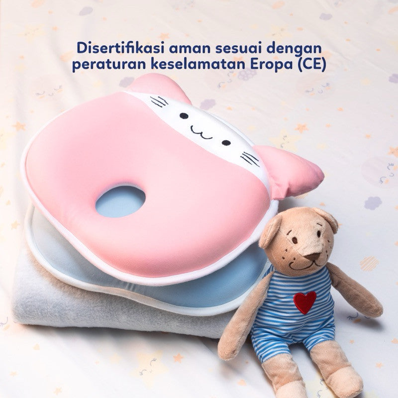 Bantal Bayi Anti Gumoh & Peyang | Supermama Lab Memory Foam Premium Quality Baby Pillow | Design Khusus Support Pertumbuhan Anak | Bantal Bayi Newborn Anti Datar