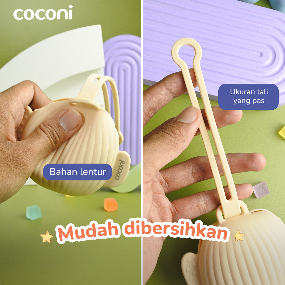 COCONI Pacifier Protector | Tempat Penyimpanan Empeng Gantungan Silikon