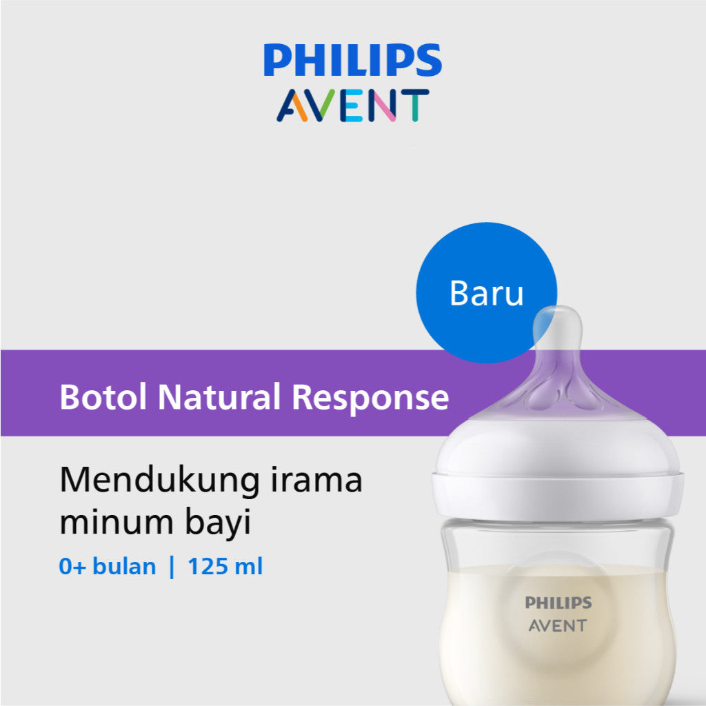 Philips Avent Natural Response Bottle 3.0 4Oz (125ml) | 9Oz (260ml) - Botol Susu Bayi SCY900/01 SCY900/02 SCY903/01 SCY903/02 SCY903/11 SCY903/21