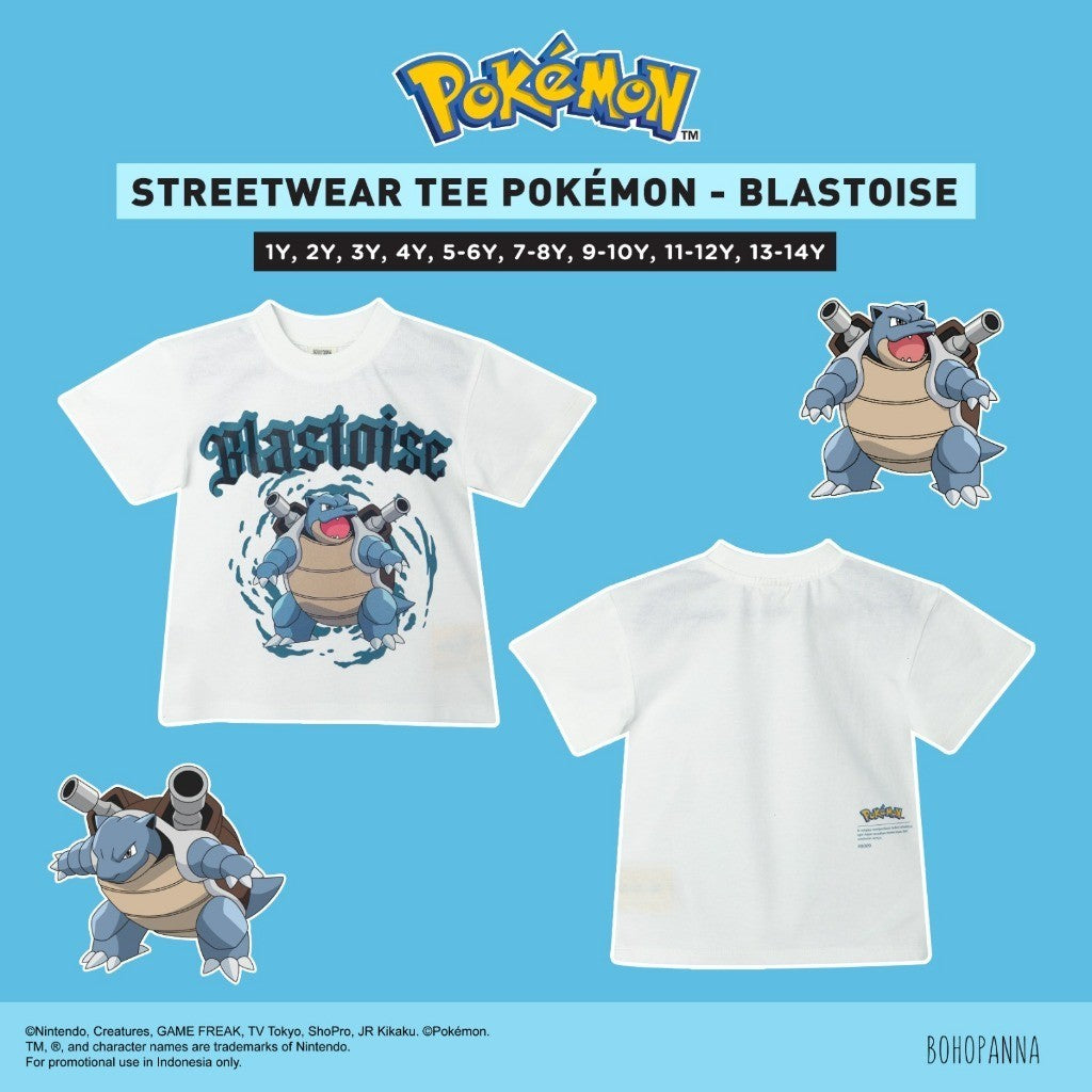 BOHOPANNA | POKÉMON - STREETWEAR TEE - Atasan Anak Pokemon