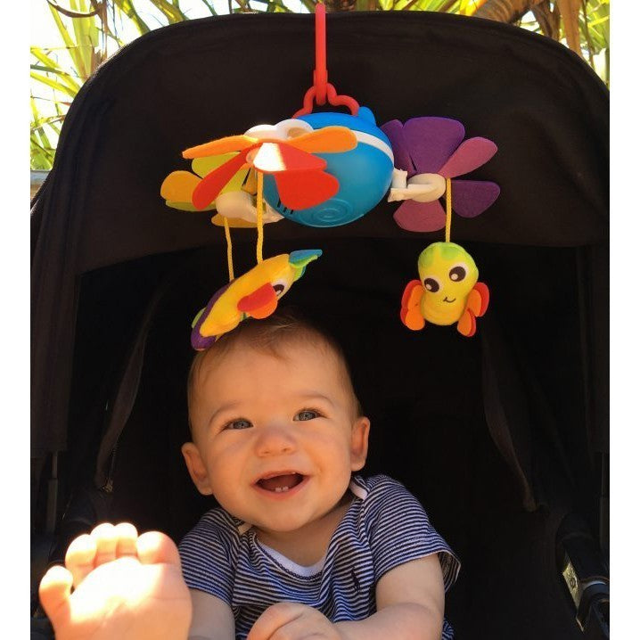 Playgro Musical Travel Mobile - Mainan Gantung Stroller - Mainan Gantung Tempat Tidur Crib Bayi