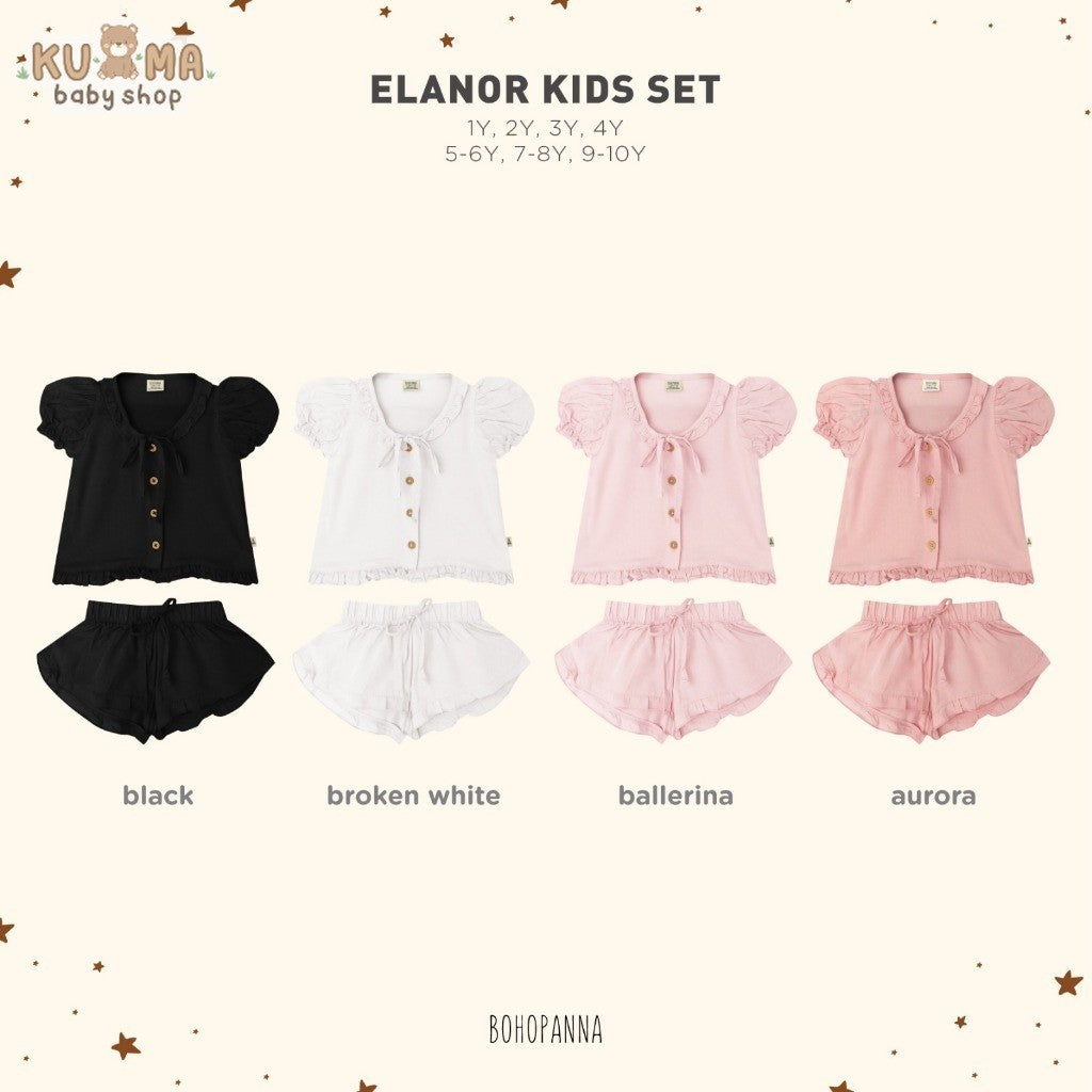 BOHOPANNA - ELANOR KIDS SET - SETELAN ANAK PEREMPUAN