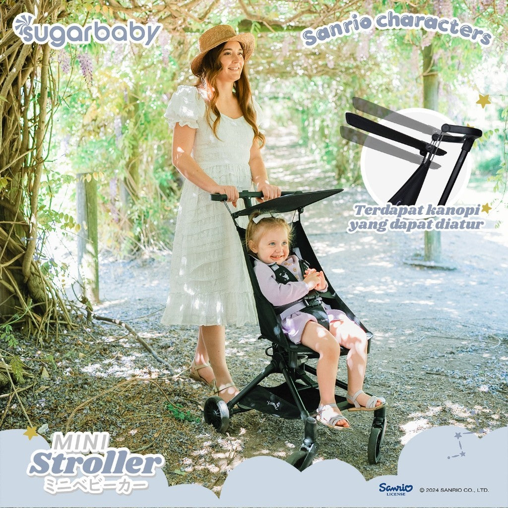 Sugarbaby Sugar Baby Mini Stroller Sanrio Collection/Kereta Dorong Bayi Lipat/Folded Stroller/Stroller Baby Traveling/Stroller Lipat Baby