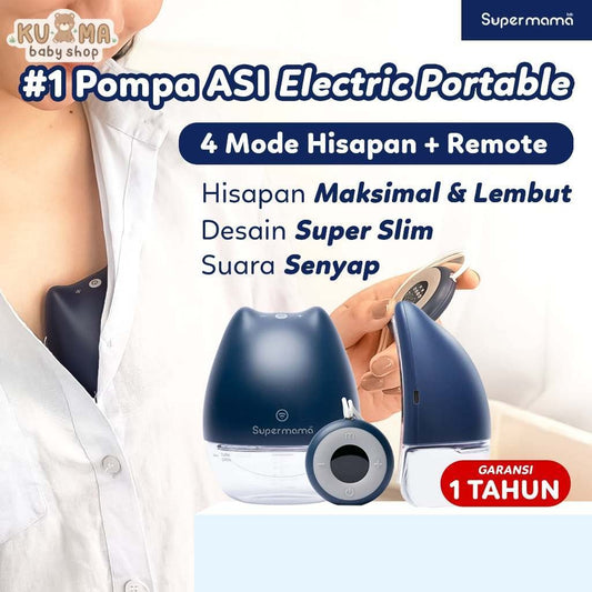 Pompa Asi Elektrik Portable Handsfree Super Slim & Tanpa Kabel No.1 Indonesia | Portable, Wearable, Electric Breast Pump, Pumping Asi | Airplus by Supermama Lab