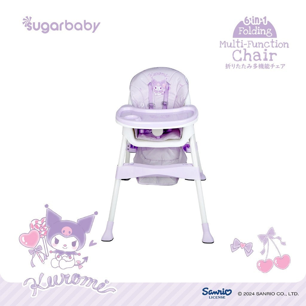 Sugar Baby Sugarbaby 6-in-1 Folding Multi-Function Chair Sanrio Collection/Kursi Bayi/Kursi Anak/Kursi Makan Anak/Kursi MPASI/Baby High Chair