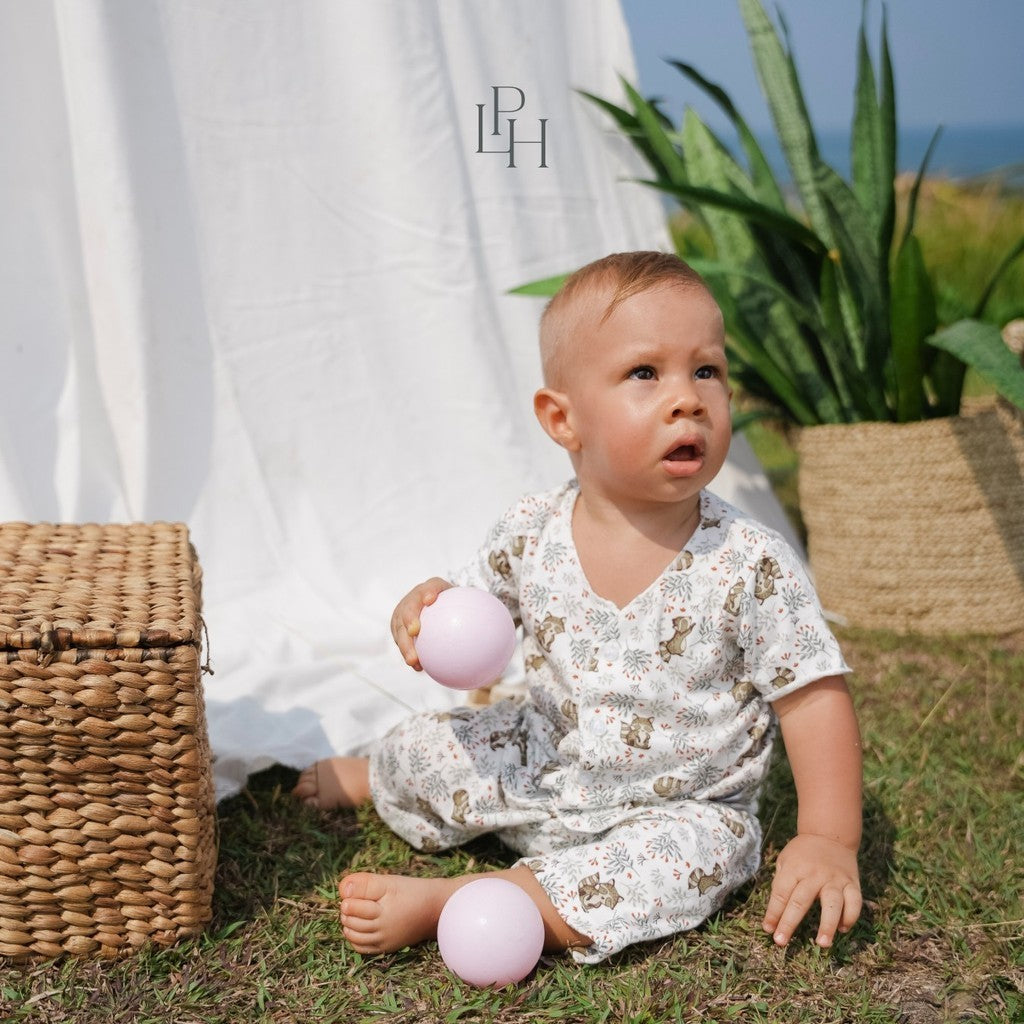 Little Palmerhaus - Little Wear Short Set (Setelan Bayi Lengan Pendek)