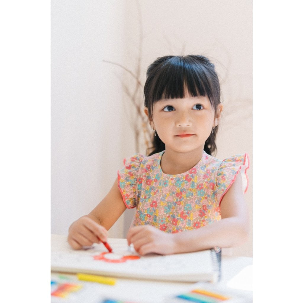 BOHOPANNA - PANNADAILY - PANNA DAILY - BABY & BAYI - SET BABY GIRL PRINT - SET KIDS GIRL PRINT - FLOWERS SERIES - Setelan Anak