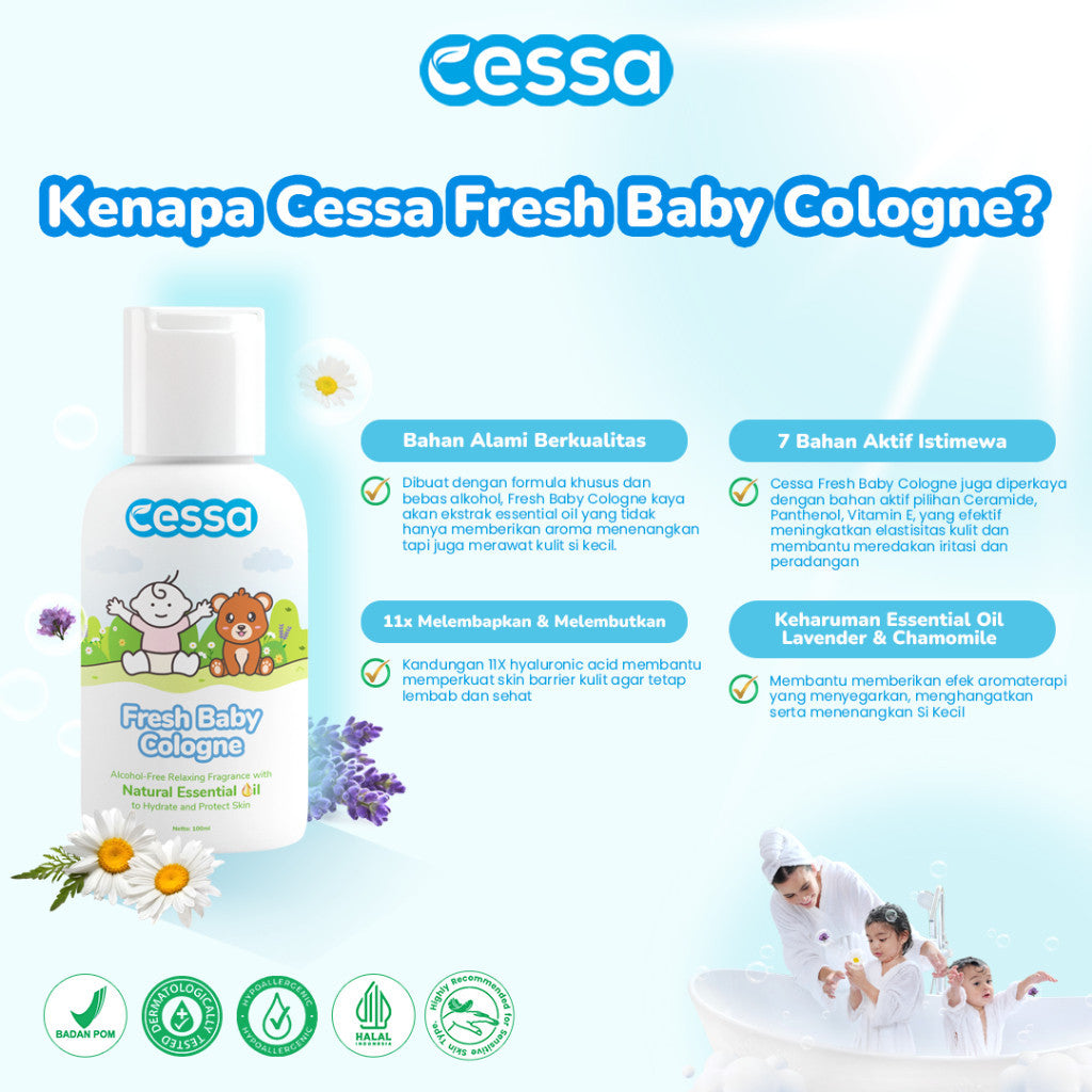 Cessa Fresh Baby Cologne 100 Ml - Perfume & Nourishing Skin Baby