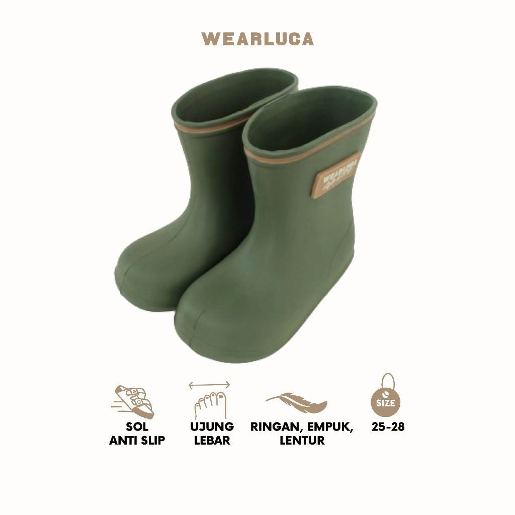 WEARLUCA Rain Boots - Sepatu Boots Sandal Anak Laki laki Perempuan