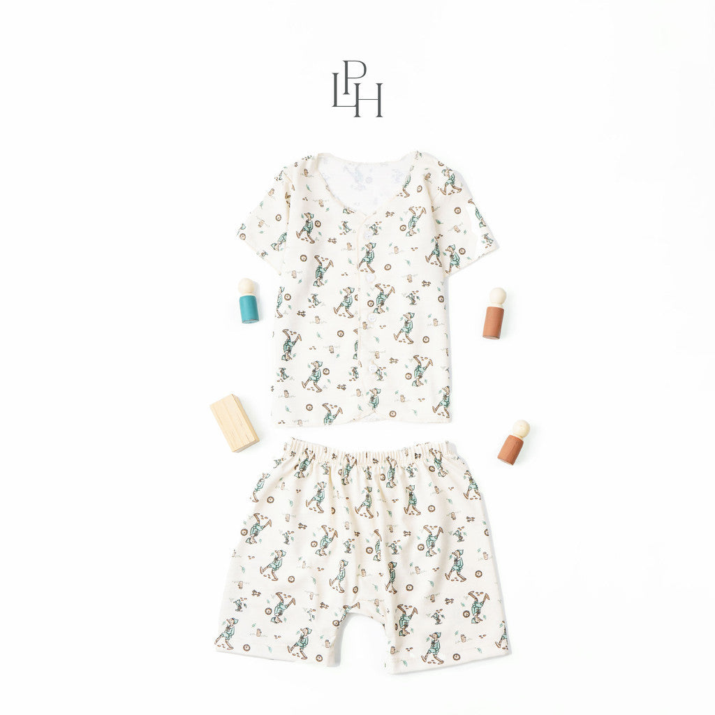 Little Palmerhaus - Little Wear Short Set (Setelan Bayi Lengan Pendek)