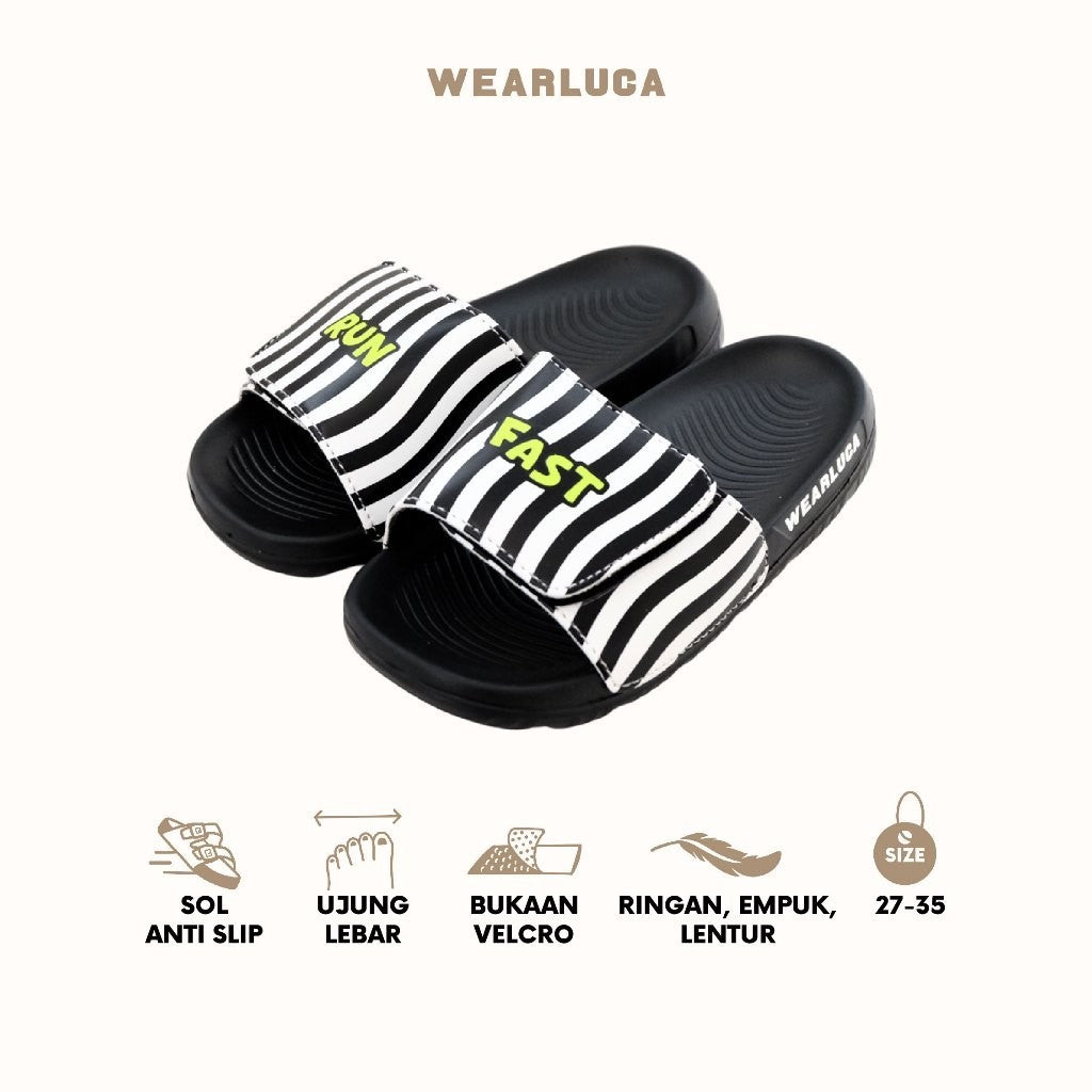 WEARLUCA Noah - Sepatu Sandal Slip On Anak Laki laki Perempuan