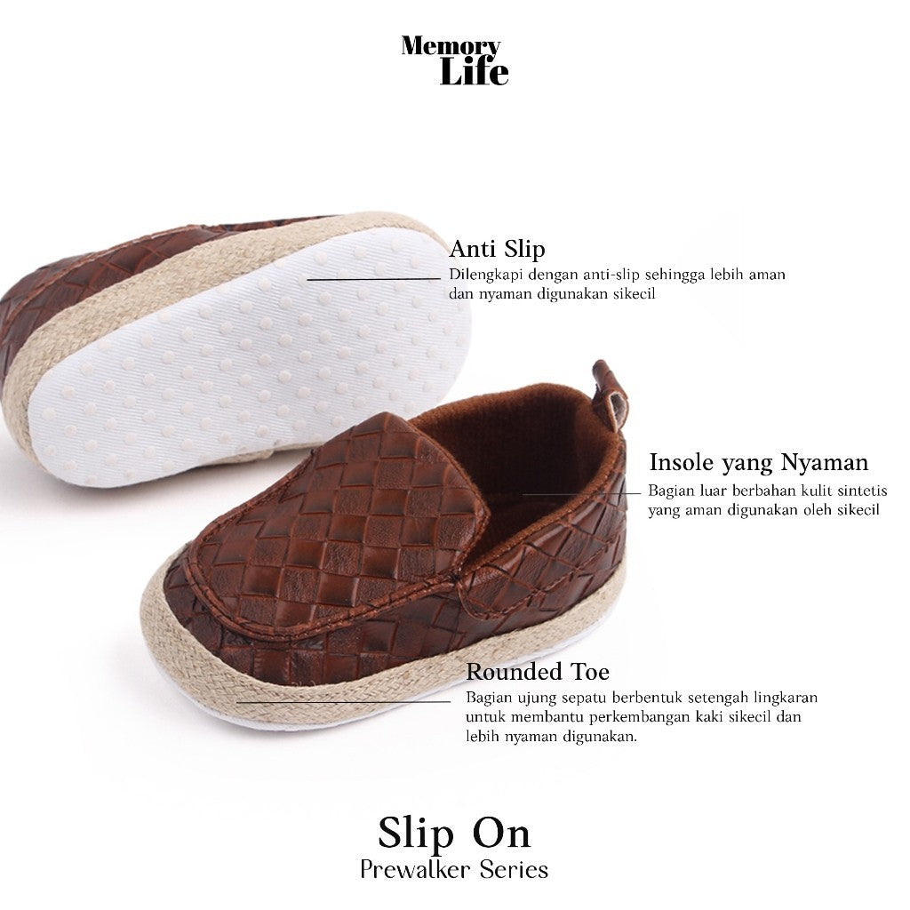 MemoryLife - Prewalker Slip On | Prewalker Premium Bayi Perempuan Umur 0 Bulan - 18 Bulan