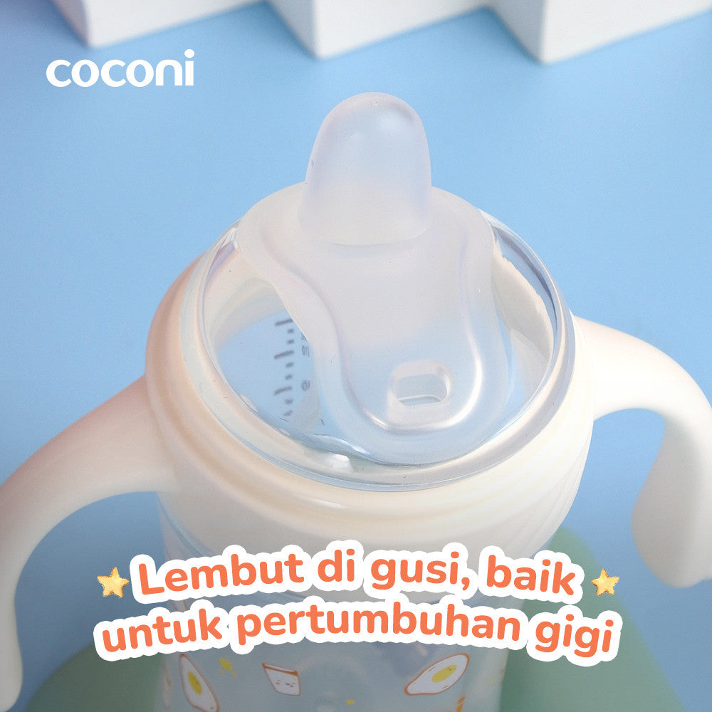 COCONI Dental-Care Sippy Cup | 240ml 300ml | Botol Minum Anak Bayi Dengan Pemberat Spout Straw BPA FREE