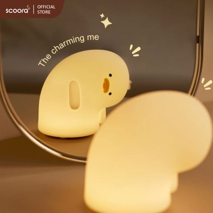 Scoora Raizin Lampu Tidur Silicone Tepuk Rechargeable