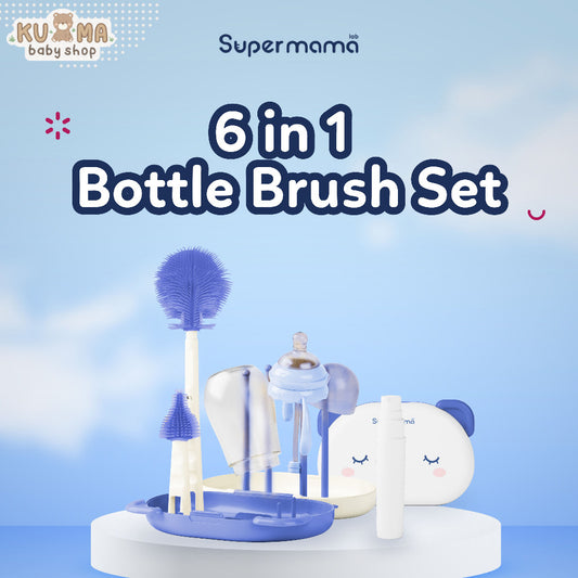 Supermama Lab 6-in-1 Set Sikat Botol Bayi | Brush Set