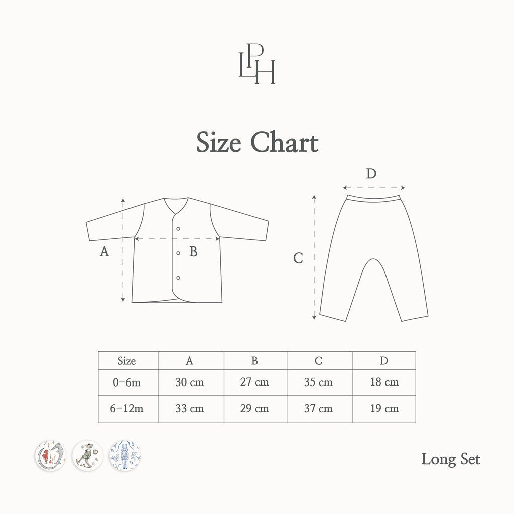 Little Palmerhaus - Little Wear Long Set (Setelan Bayi Lengan Panjang)
