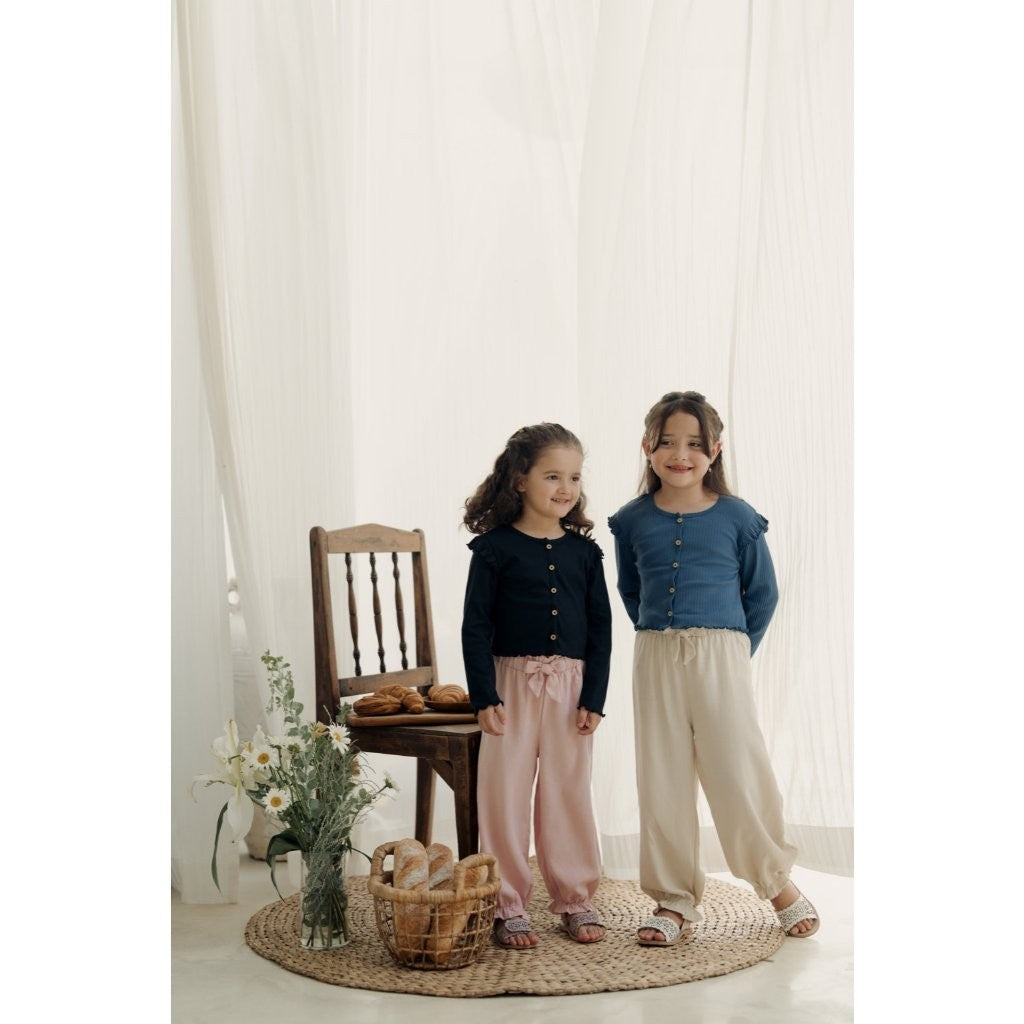 BOHOPANNA - CROP RUFFLE CARDIGAN - Cardigan Anak Perempuan - Atasan Anak Perempuan