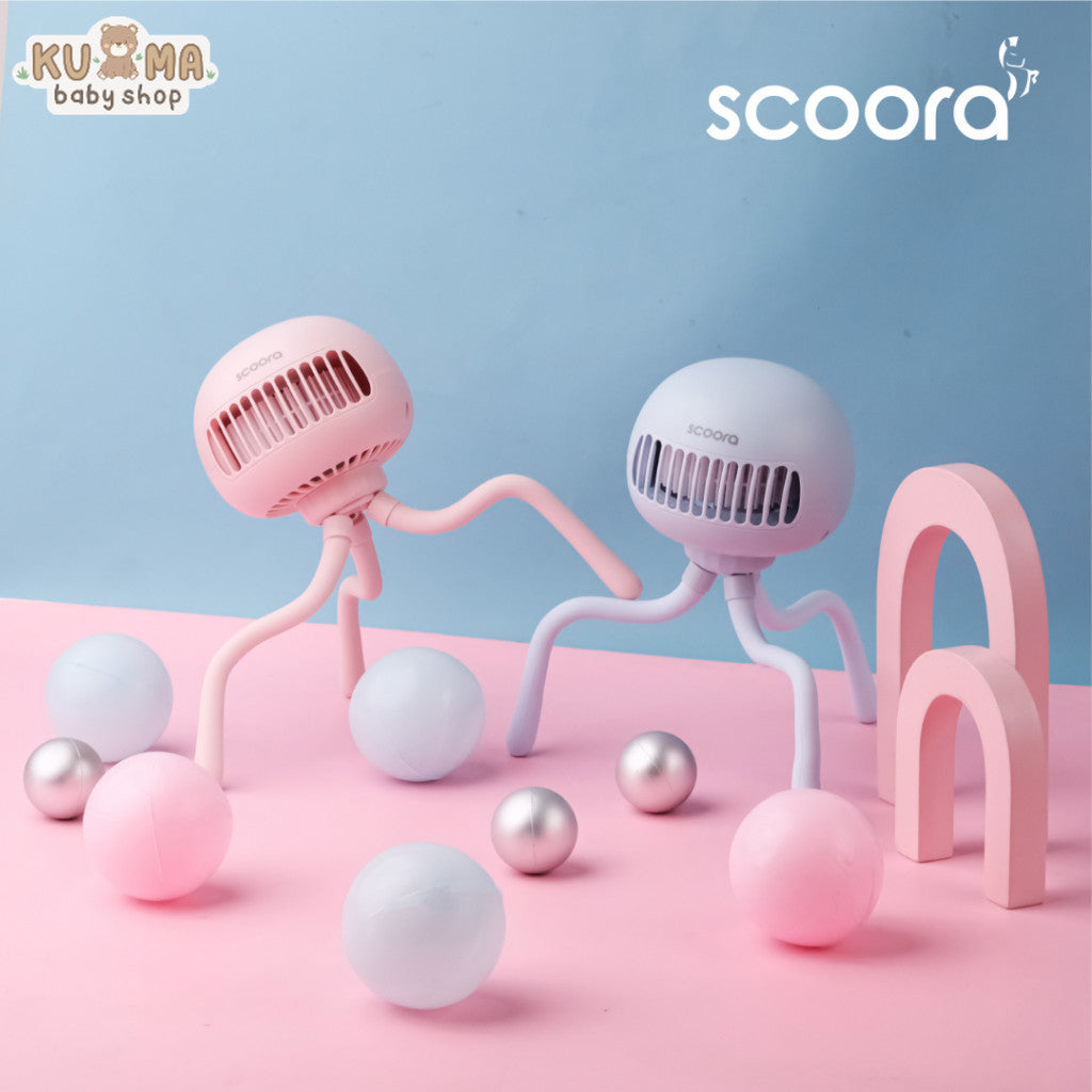 SCOORA Nero Pro Kipas Angin Stroller Portable Auto Rotate 120̊