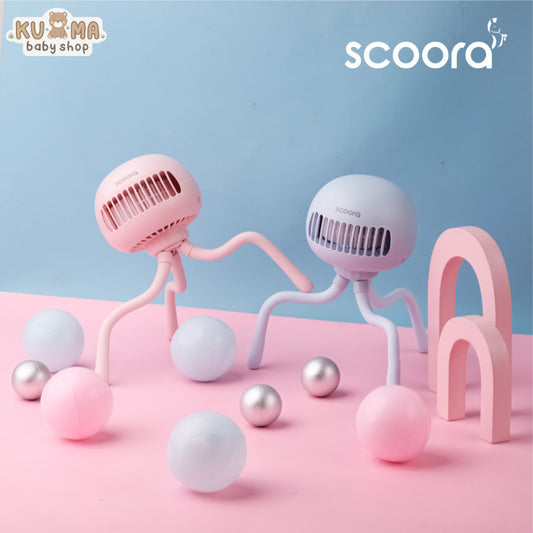 SCOORA Nero Pro Kipas Angin Stroller Portable Auto Rotate 120̊