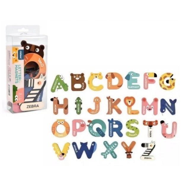 Mideer Letter Magnets / Number Magnets / Transportation Magnets Mainan Edukasi Anak