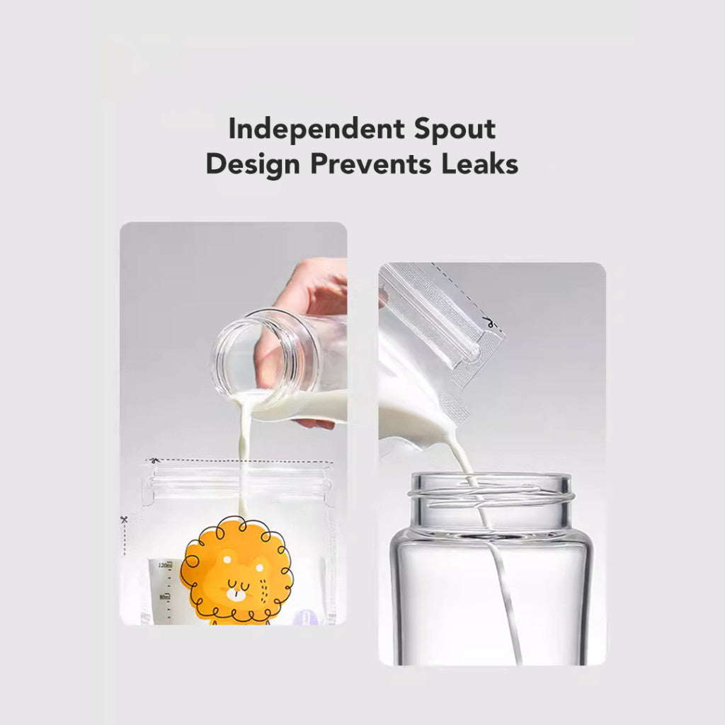 Sakumini Disposable Breastmilk Storage Bag Kantong Asi & Kanton Susu Bubuk Susu Bayi Thermal Sensor Suhu