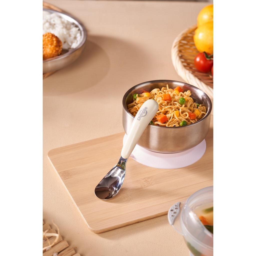 Little Dimple Tiny Grip Spoon With Case Sendok Makan Anak Mpasi