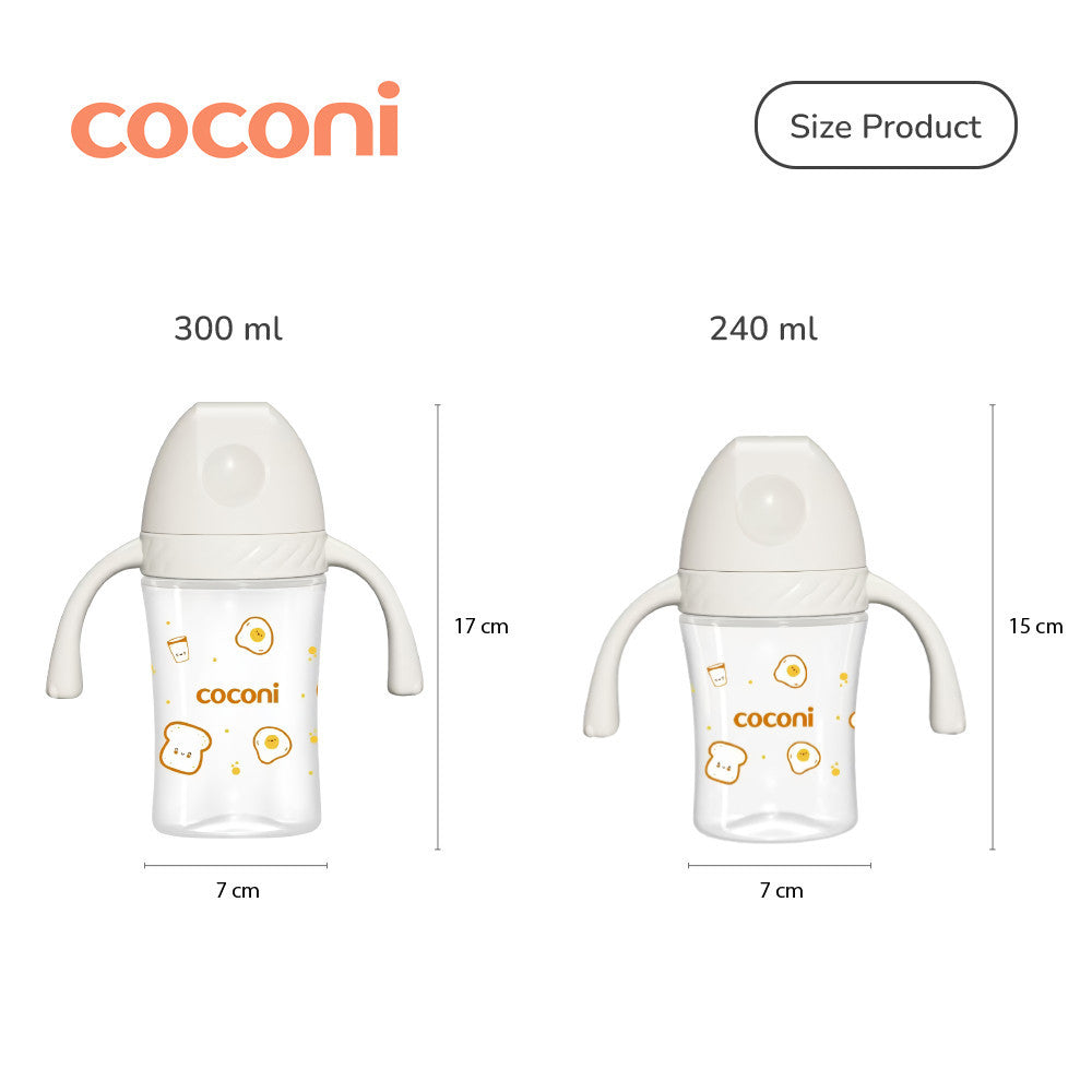 COCONI Dental-Care Sippy Cup | 240ml 300ml | Botol Minum Anak Bayi Dengan Pemberat Spout Straw BPA FREE