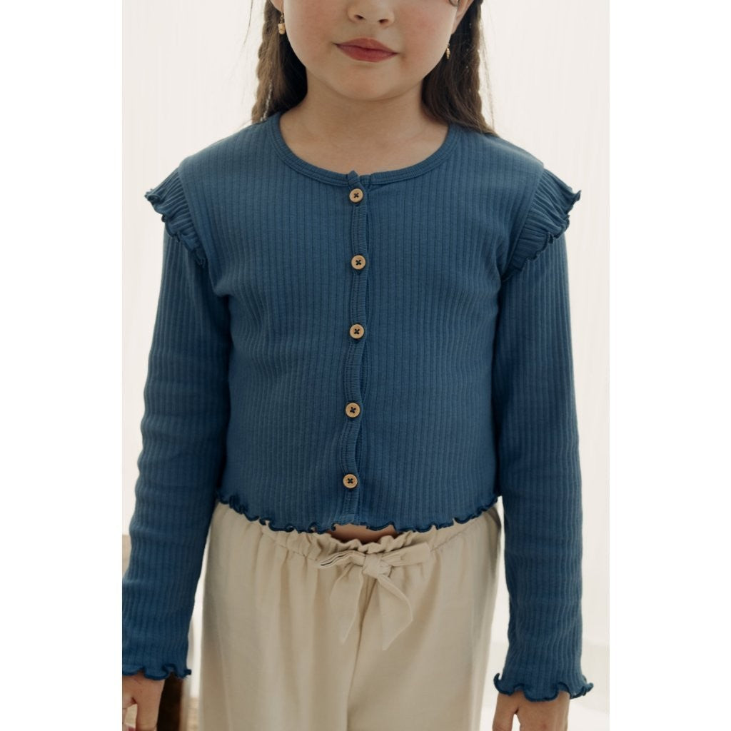 BOHOPANNA - CROP RUFFLE CARDIGAN - Cardigan Anak Perempuan - Atasan Anak Perempuan
